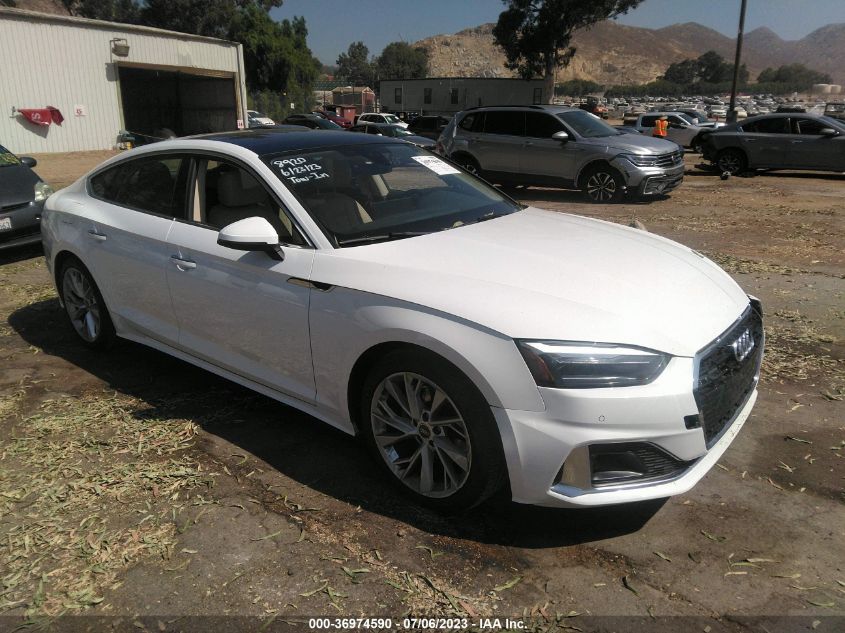 2022 AUDI A5 SPORTBACK PREMIUM 40 TFSI QUATTRO S TRONIC