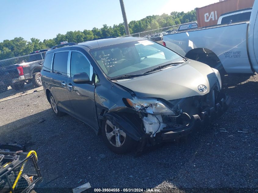 2013 TOYOTA SIENNA LE V6 8 PASSENGER