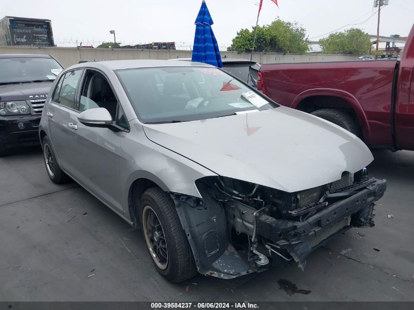 2015 VOLKSWAGEN GOLF TSI S 4-DOOR