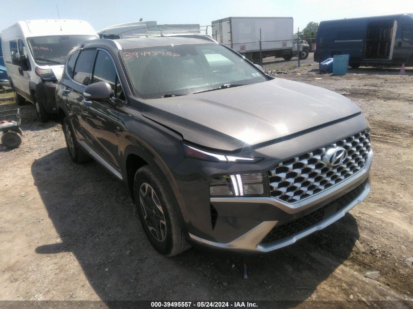 2022 HYUNDAI SANTA FE HYBRID BLUE