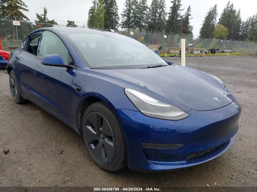 2022 TESLA MODEL 3 REAR-WHEEL DRIVE