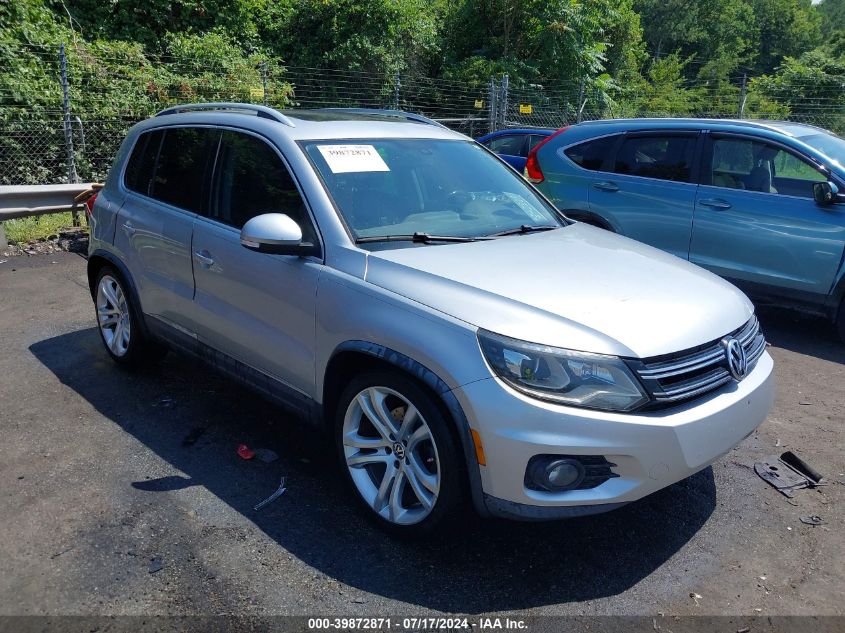 2012 VOLKSWAGEN TIGUAN SEL