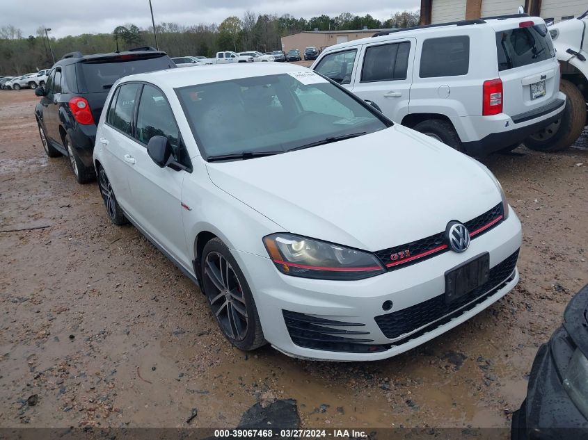 2017 VOLKSWAGEN GOLF GTI AUTOBAHN 4-DOOR/S 4-DOOR/SE 4-DOOR/SPORT 4-DOOR