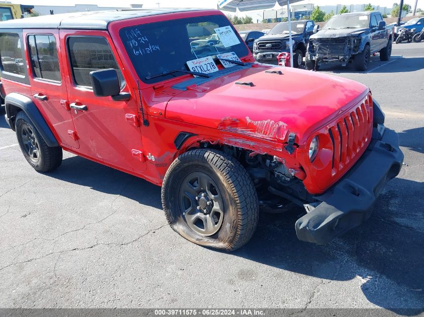 2019 JEEP WRANGLER UNLIMITED SPORT