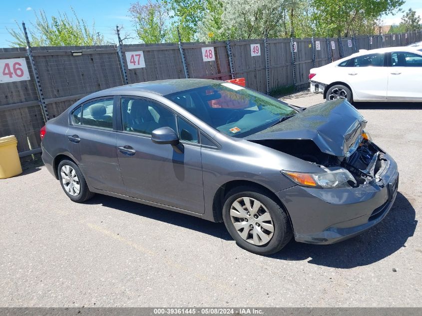 2012 HONDA CIVIC LX