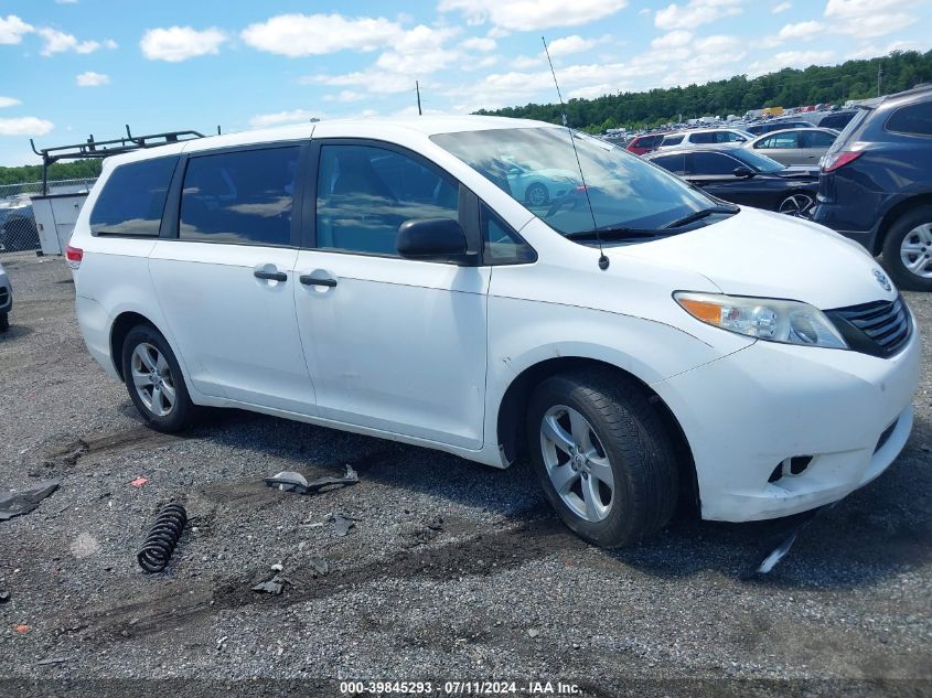 2012 TOYOTA SIENNA BASE V6 7 PASSENGER