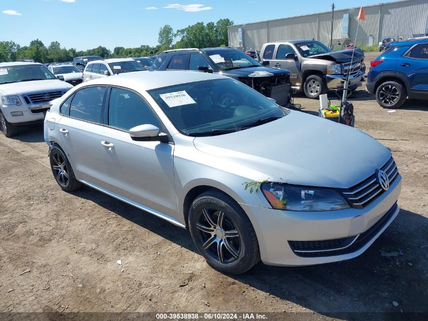 2012 VOLKSWAGEN PASSAT 2.5L S