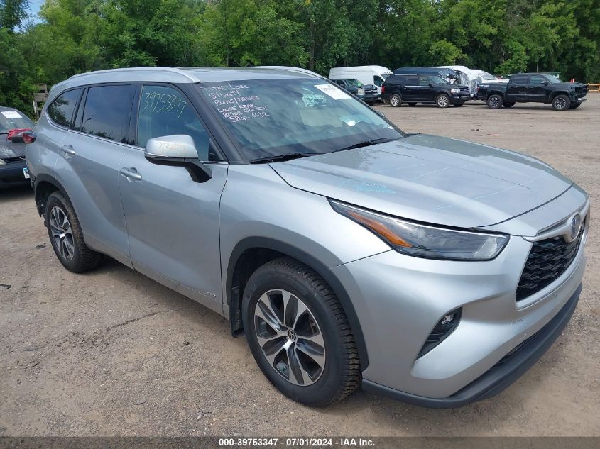 2022 TOYOTA HIGHLANDER HYBRID XLE/HYBRID BRONZE