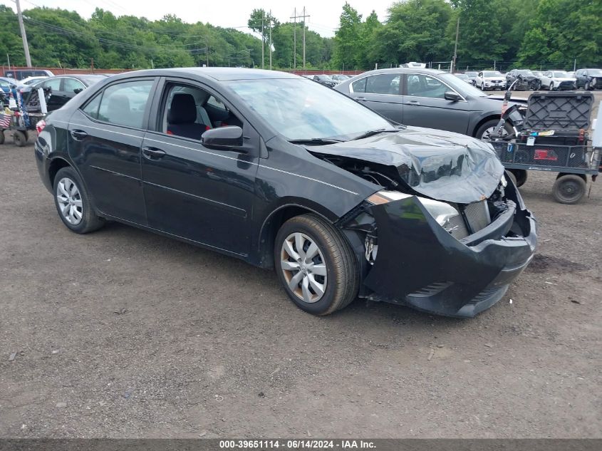 2016 TOYOTA COROLLA LE