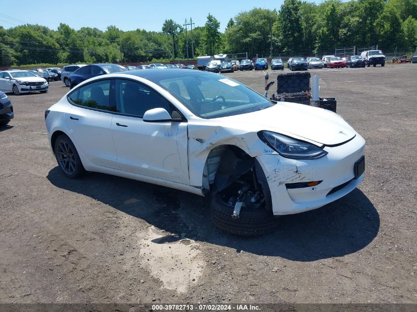 2021 TESLA MODEL 3 STANDARD RANGE PLUS REAR-WHEEL DRIVE