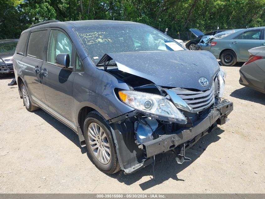 2015 TOYOTA SIENNA XLE PREMIUM 8 PASSENGER