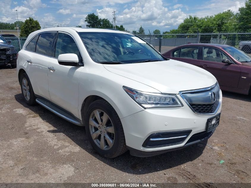 2016 ACURA MDX ADVANCE   ENTERTAINMENT PACKAGES/ADVANCE PACKAGE