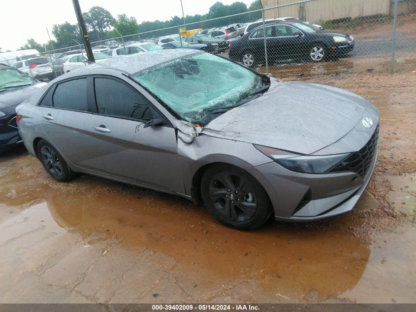 2022 HYUNDAI ELANTRA HYBRID BLUE