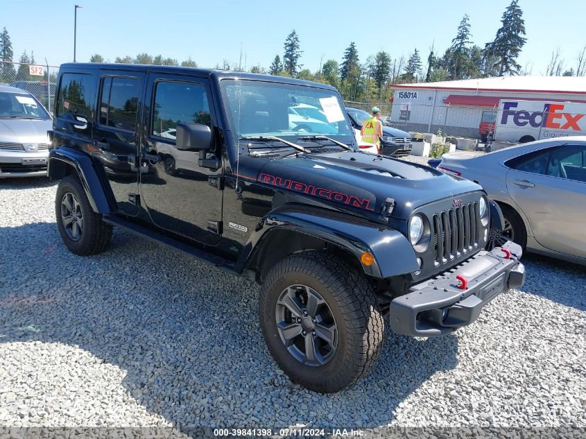 2017 JEEP WRANGLER UNLIMITED RUBICON RECON 4X4