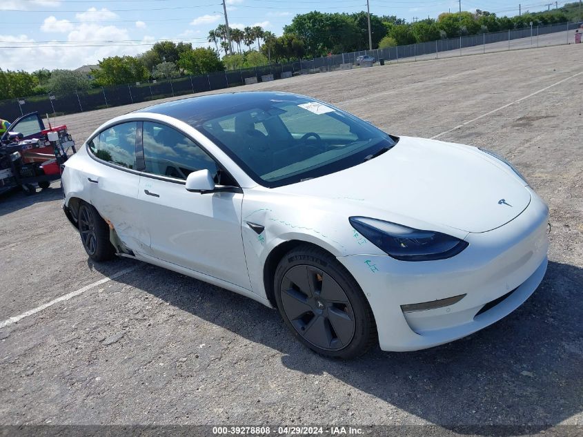 2022 TESLA MODEL 3 LONG RANGE DUAL MOTOR ALL-WHEEL DRIVE