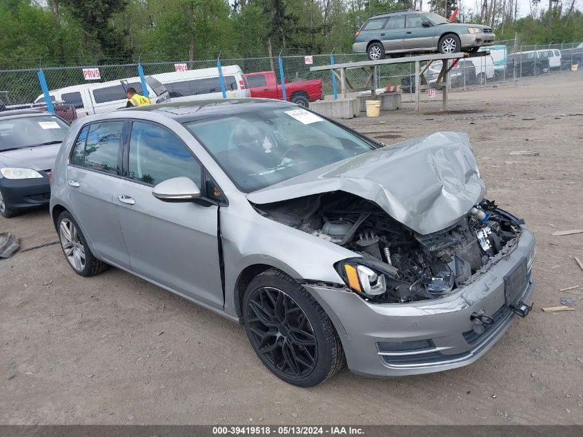 2015 VOLKSWAGEN GOLF TDI SEL 4-DOOR