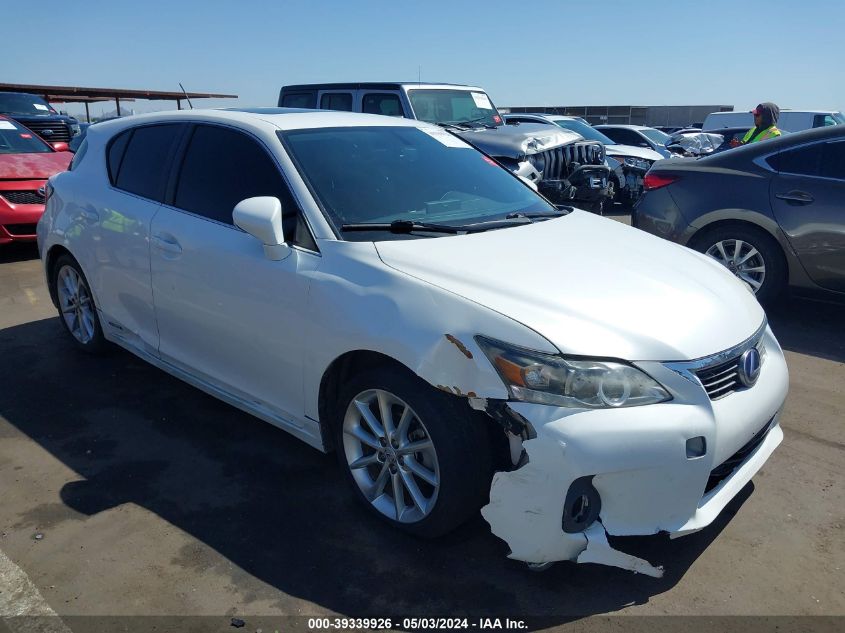 2012 LEXUS CT 200H PREMIUM