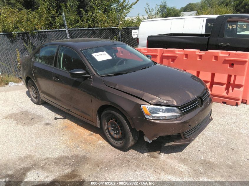 2012 VOLKSWAGEN JETTA 2.0L S