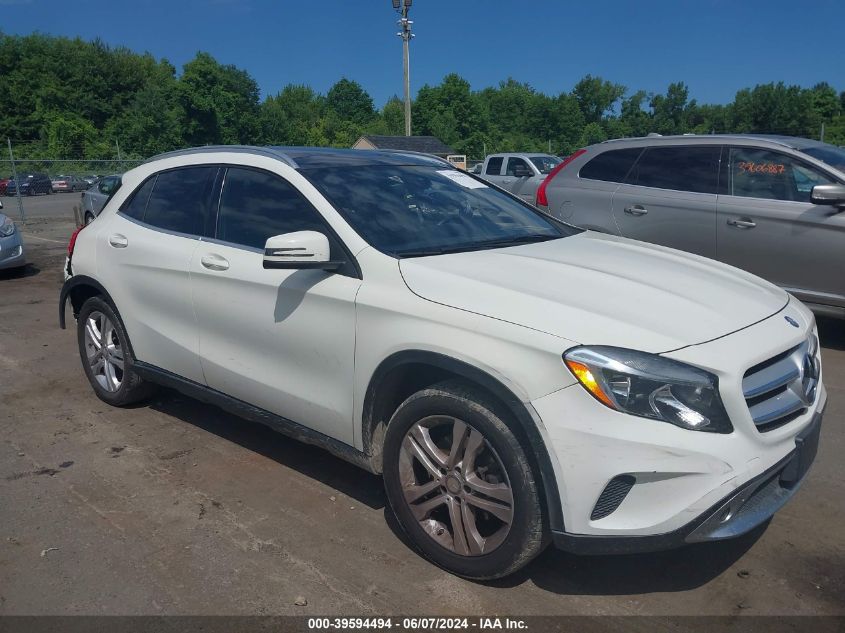 2016 MERCEDES-BENZ GLA 250 4MATIC