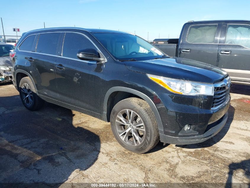 2016 TOYOTA HIGHLANDER XLE V6