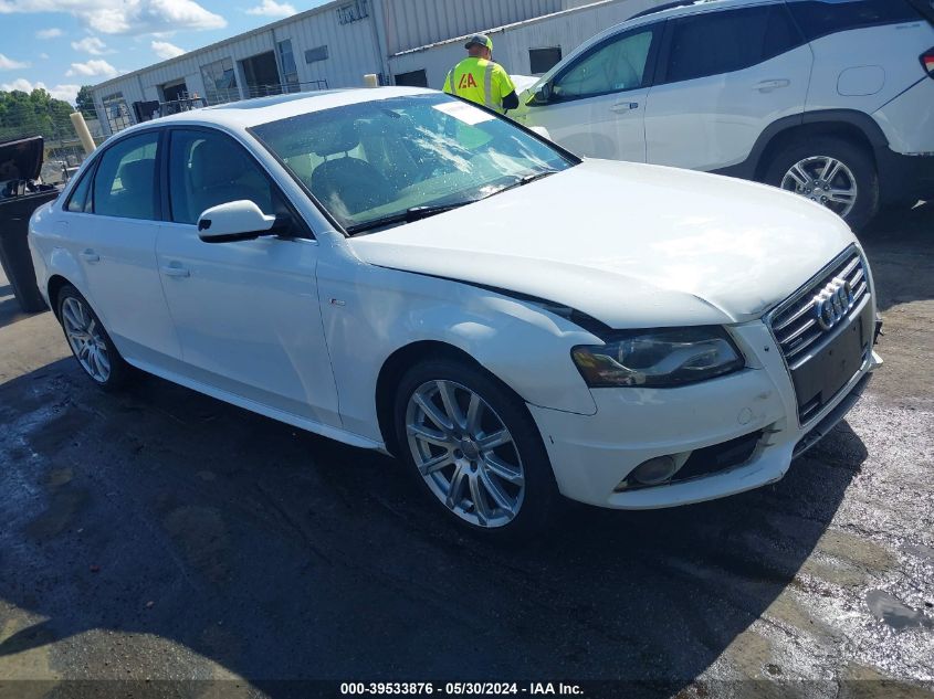 2012 AUDI A4 2.0T PREMIUM