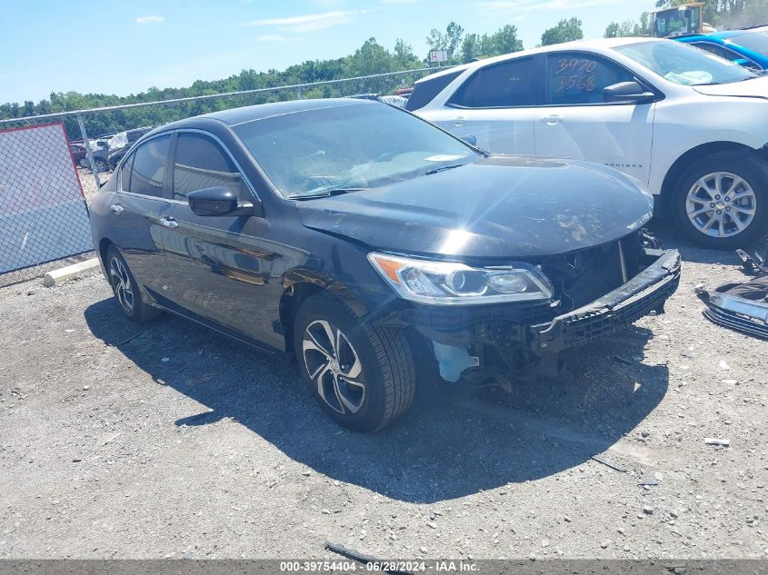 2016 HONDA ACCORD LX