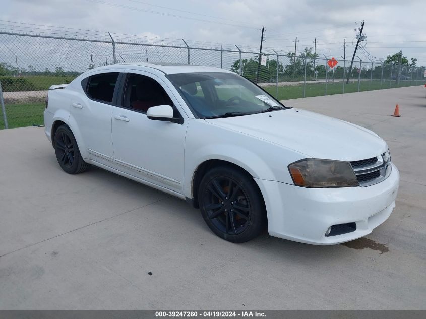 2012 DODGE AVENGER SXT PLUS