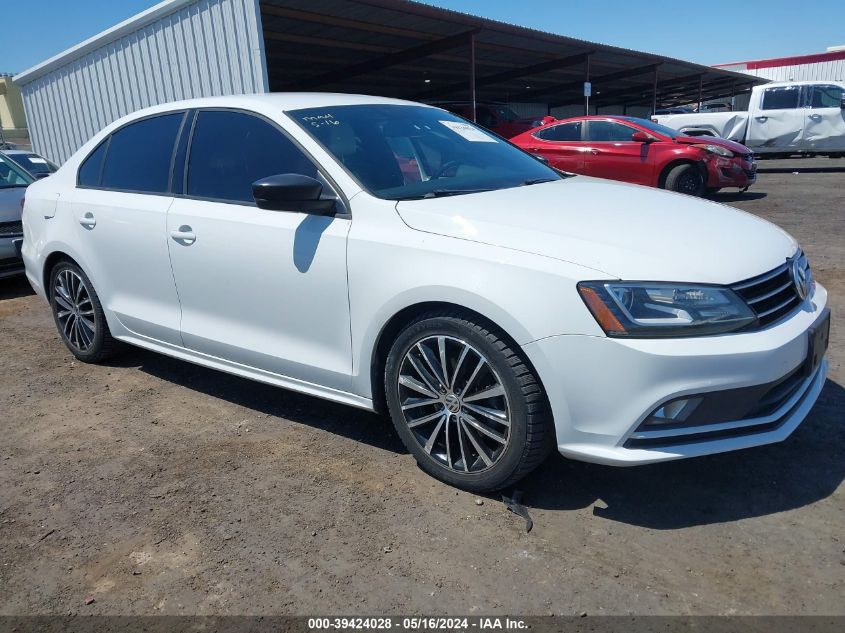 2016 VOLKSWAGEN JETTA 1.8T SPORT