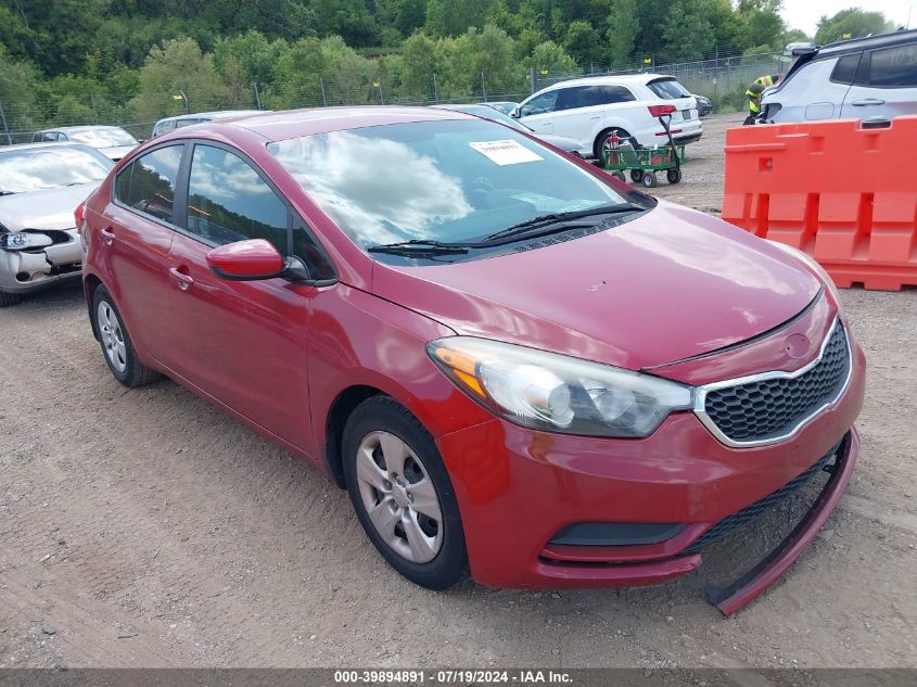 2016 KIA FORTE LX