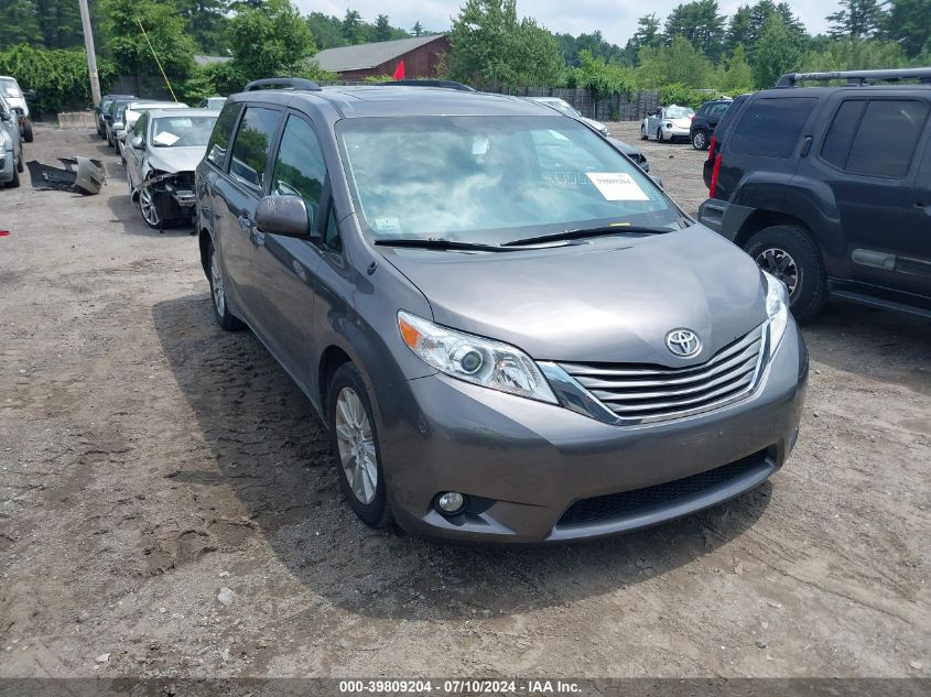 2013 TOYOTA SIENNA XLE 7 PASSENGER