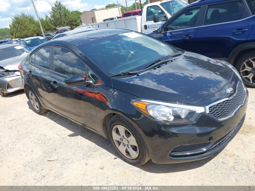 2016 KIA FORTE LX