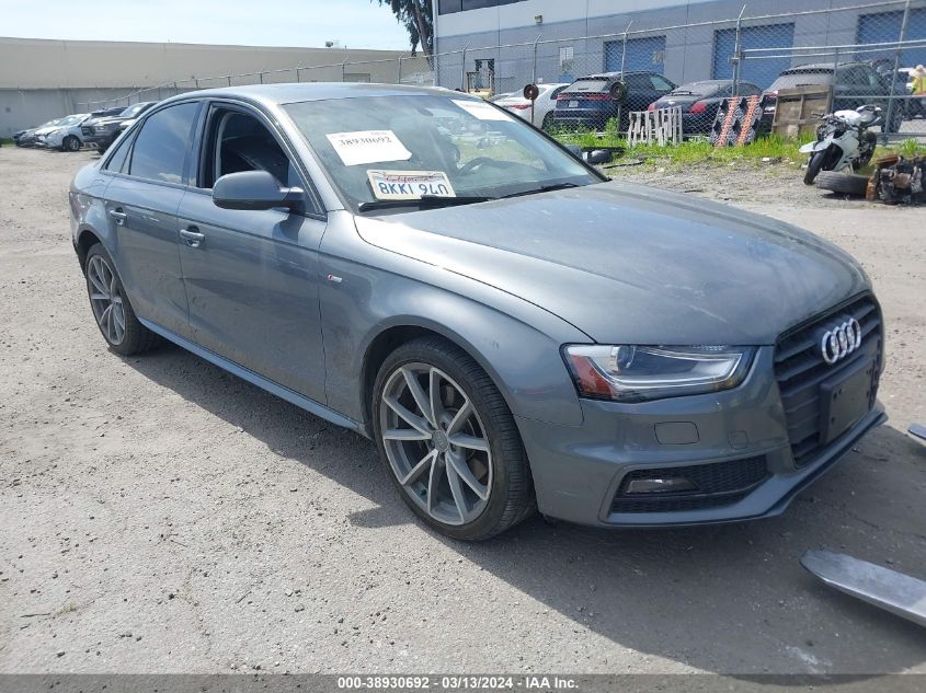 2016 AUDI A4 2.0T PREMIUM