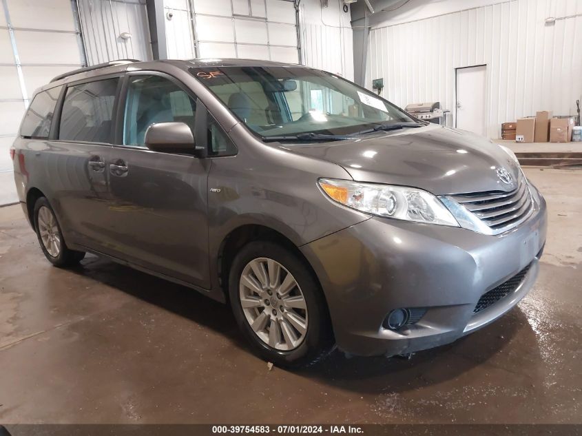 2017 TOYOTA SIENNA LE 7 PASSENGER