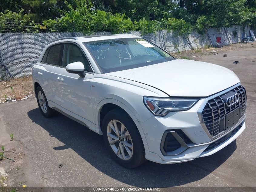 2021 AUDI Q3 PREMIUM PLUS 45 TFSI S LINE QUATTRO TIPTRONIC