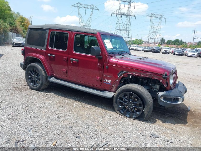 2021 JEEP WRANGLER 4XE UNLIMITED SAHARA 4X4