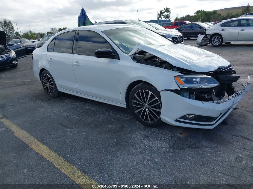 2016 VOLKSWAGEN JETTA 1.8T SPORT