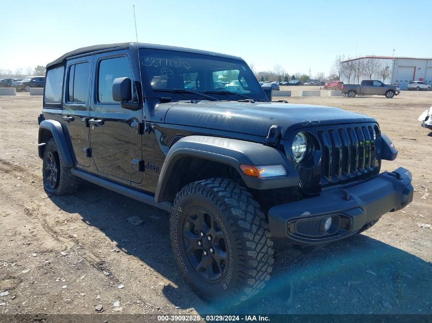 2022 JEEP WRANGLER UNLIMITED WILLYS 4X4