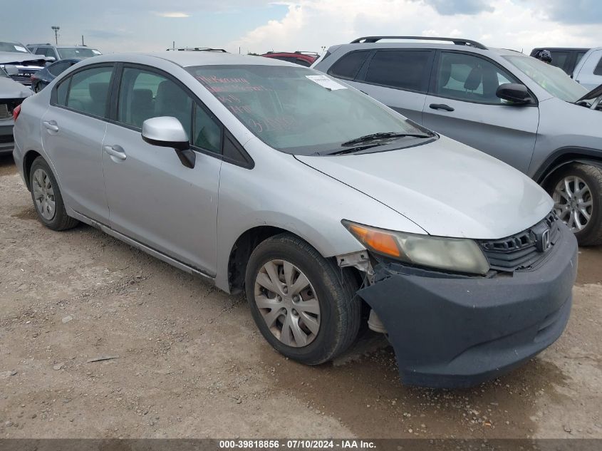 2012 HONDA CIVIC LX