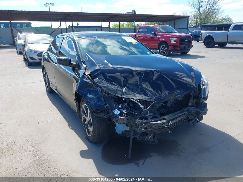 2016 HONDA ACCORD LX