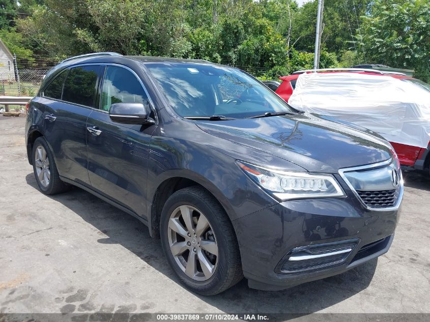 2016 ACURA MDX ADVANCE   ENTERTAINMENT PACKAGES/ADVANCE PACKAGE