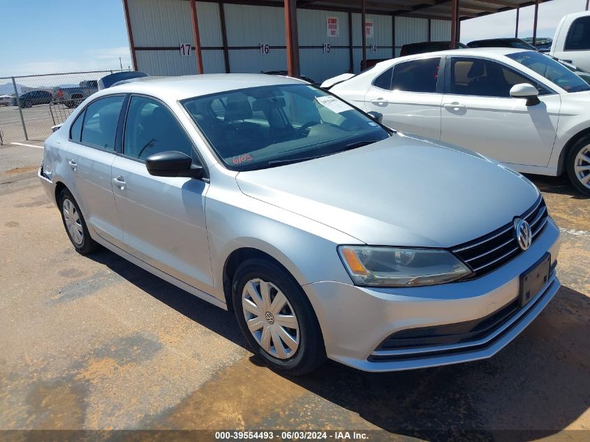 2015 VOLKSWAGEN JETTA 2.0L S