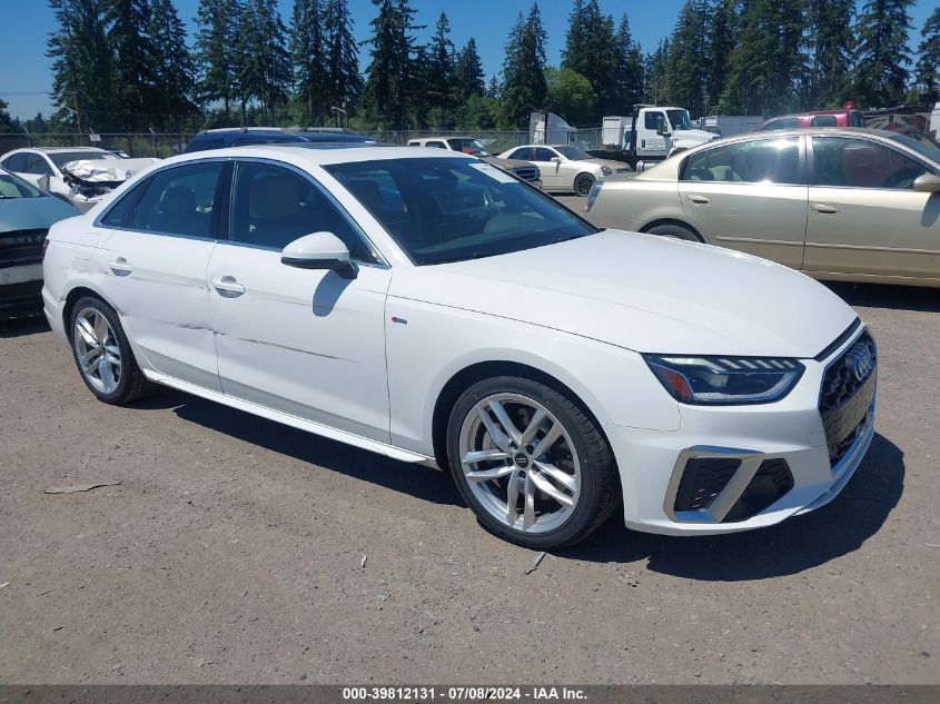 2023 AUDI A4 PREMIUM PLUS 45 TFSI S LINE QUATTRO S TRONIC