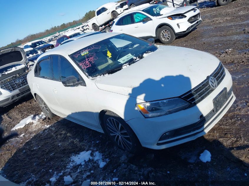 2016 VOLKSWAGEN JETTA 1.8T SPORT