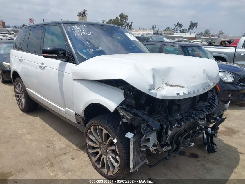 2019 LAND ROVER RANGE ROVER 3.0L V6 SUPERCHARGED HSE