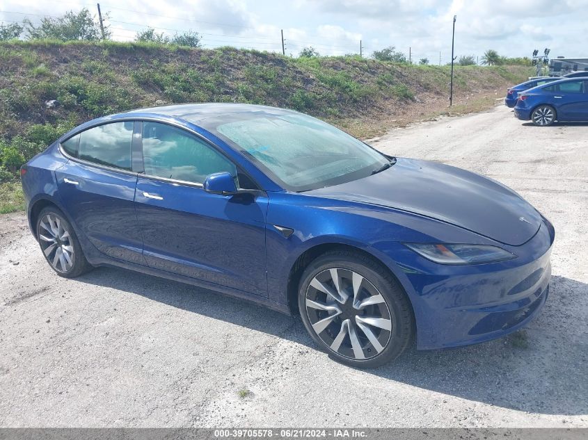 2024 TESLA MODEL 3 REAR-WHEEL DRIVE