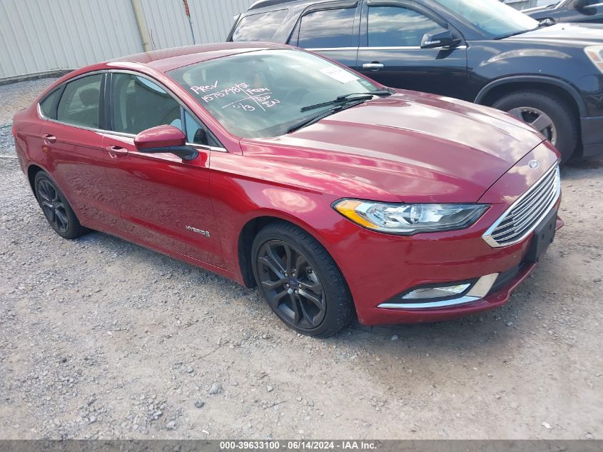 2018 FORD FUSION HYBRID SE