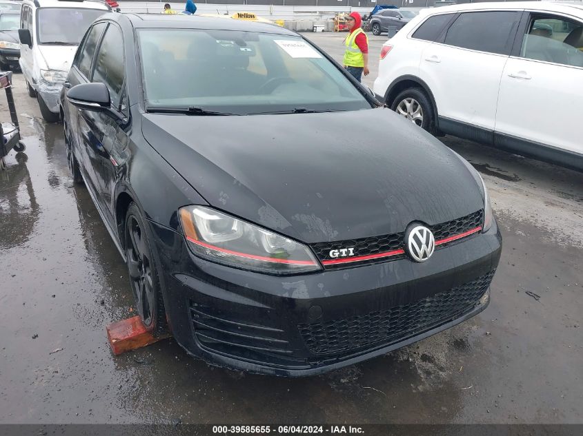 2015 VOLKSWAGEN GOLF GTI 2.0T AUTOBAHN 4-DOOR