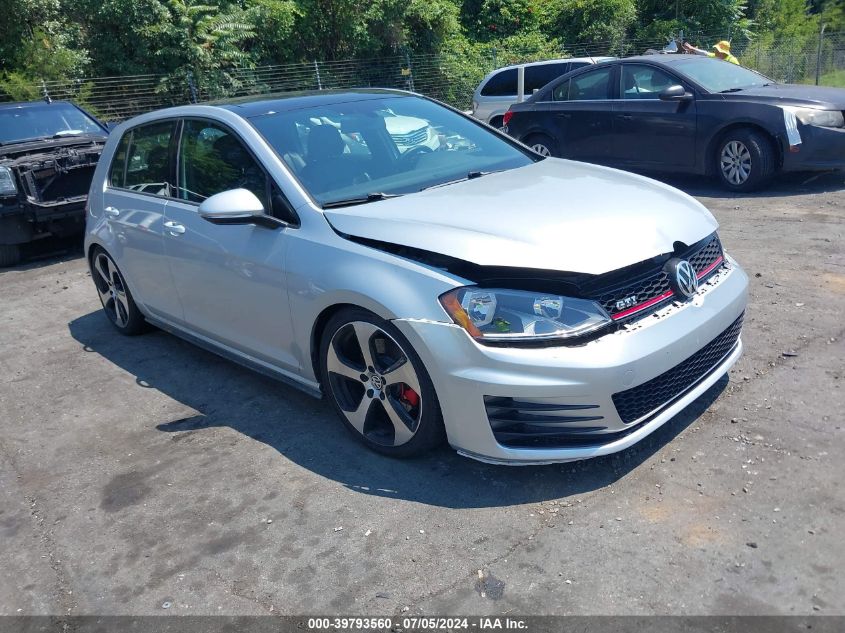 2015 VOLKSWAGEN GOLF GTI 2.0T SE 4-DOOR