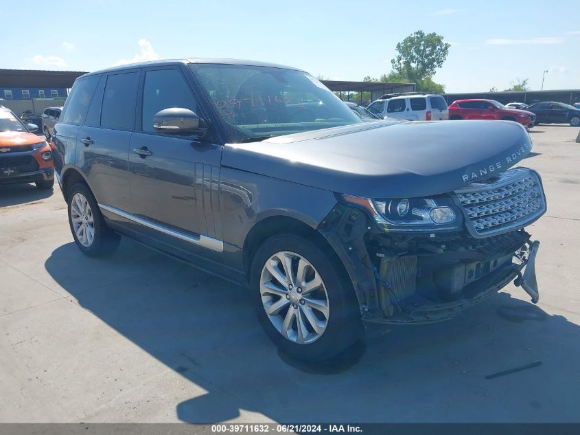 2015 LAND ROVER RANGE ROVER 3.0L V6 SUPERCHARGED HSE