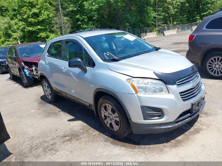 2016 CHEVROLET TRAX 1LS